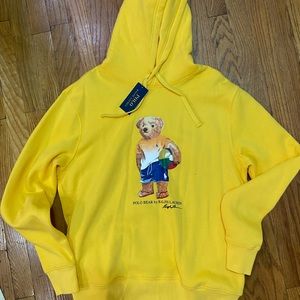 COPY - Polo Bear Yellow Size M Hoodie New With Tags